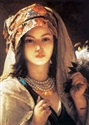 Beyaz Leylakl� T�rk K�z�